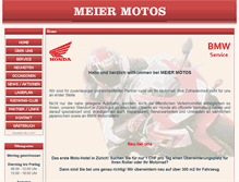 Tablet Screenshot of meiermotos.ch